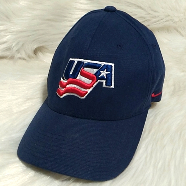 Sale! Vintage Nike Usa Hockey Flex Fit Hat Like New Condition Unisex